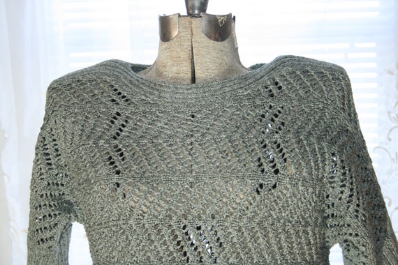 CHICOS LADIES BLOUSES,open weave top,open weave c… - image 5