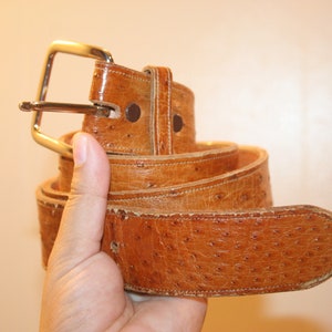 VINTAGE OSTRICH BELT,vintage small womens belt,vintage women ostrich belt,women ostrich belt,vintage small women western belt,western belt