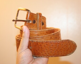 VINTAGE OSTRICH BELT,vintage small womens belt,vintage women ostrich belt,women ostrich belt,vintage small women western belt,western belt