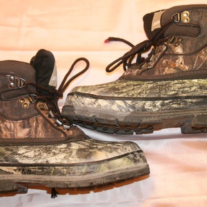 Size 7,CAMO HUNTING BOOTS,camping boots,hunting boots,hiking boots,men work boots,men camo boots,men boots 7,camouflage boots,lace up boots