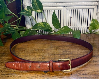 VINTAGE BRIGHTON LEATHER Belt,vintage Brighton brown leather belt,vintage Brighton buckle leather belt,vintage small brown leather belt,belt