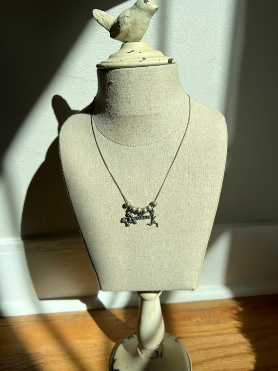 VINTAGE COACH STERLING Silver Necklace,vintage co… - image 10