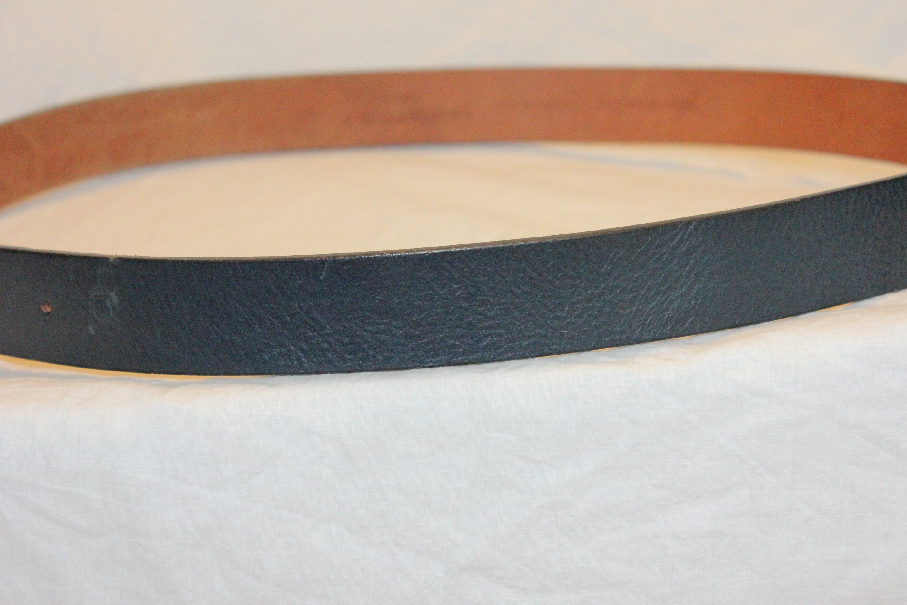 VTG Banana Republic Black Western Embroidered Brass Belt Medium Embossed Leather Plaque-Buckle Belt | Banana Republic main image 3