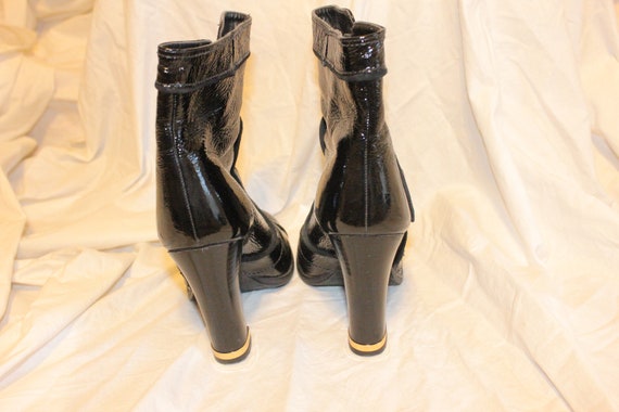7.5 WOMEN BLACK LEATHER Boots,women Gianni Bini b… - image 3