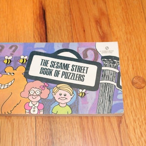 VGT SESAMSTRAßE Buch,Vintage Sesamstraße Kinderbuch,Vintage Sesamstraße Kinderbuch,Vintage Kinderpuzzle Buch,altes Kinderbuch