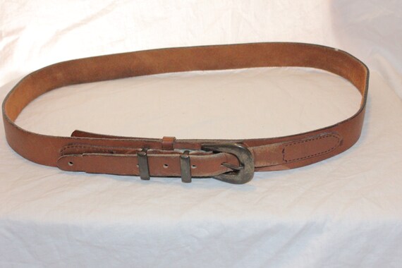VGT LEATHER BELT,vintage brown leather belt,vinta… - image 2