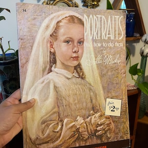 1970s,WALTER FOSTER PORTRAIT,learn to paint portrait,walter foster painting books,portrait art book,walter foster oil portrait painting