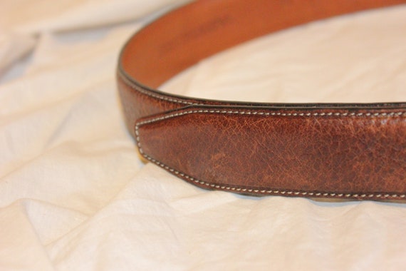 VGT LEATHER BELT,vintage brown leather belt,vinta… - image 8