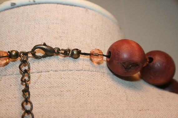 VINTAGE BIG BEAD Necklace,vintage boho necklace,v… - image 6