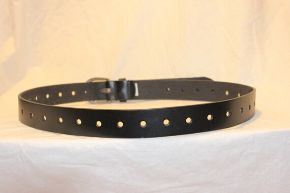 VINTAGE LEATHER BIKER Belt,vintage leather belt,w… - image 8