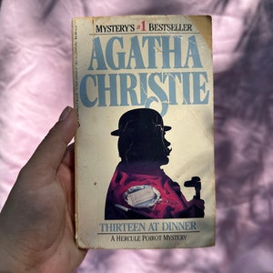 VINTAGE AGATHA CHRISTIE Book,vintage agatha christie book mystery,vintage agatha christie book Thirteen at Dinner,Thirteen at Dinner book