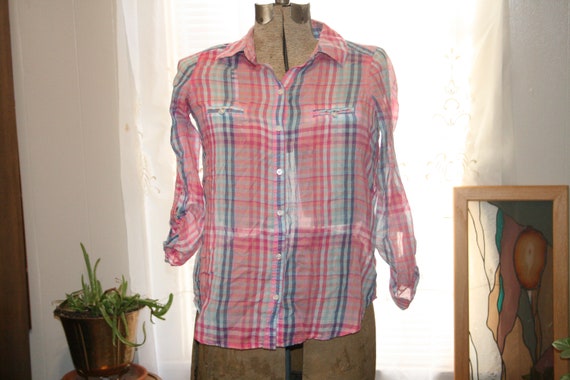 OLD NAVY BUTTON up Blouse,old navy button down sh… - image 1