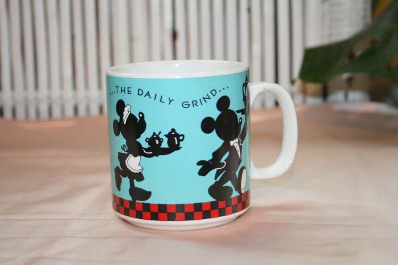 KOFFIE MICKEY MOUSE Cup, vintage mickey mouse, mickey mouse keuken, minnie muis keuken, minnie muis beker, mickey mouse beker, mickey muis mok afbeelding 6