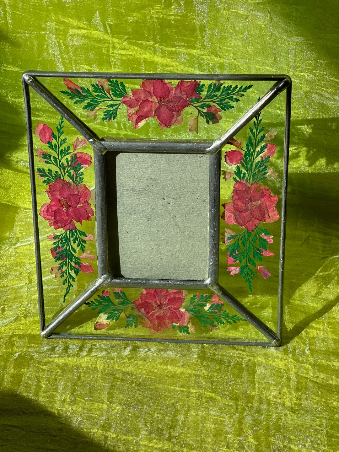 VINTAGE PRESSED FLOWER Picture Frame,vintage Pressed Dried Flower