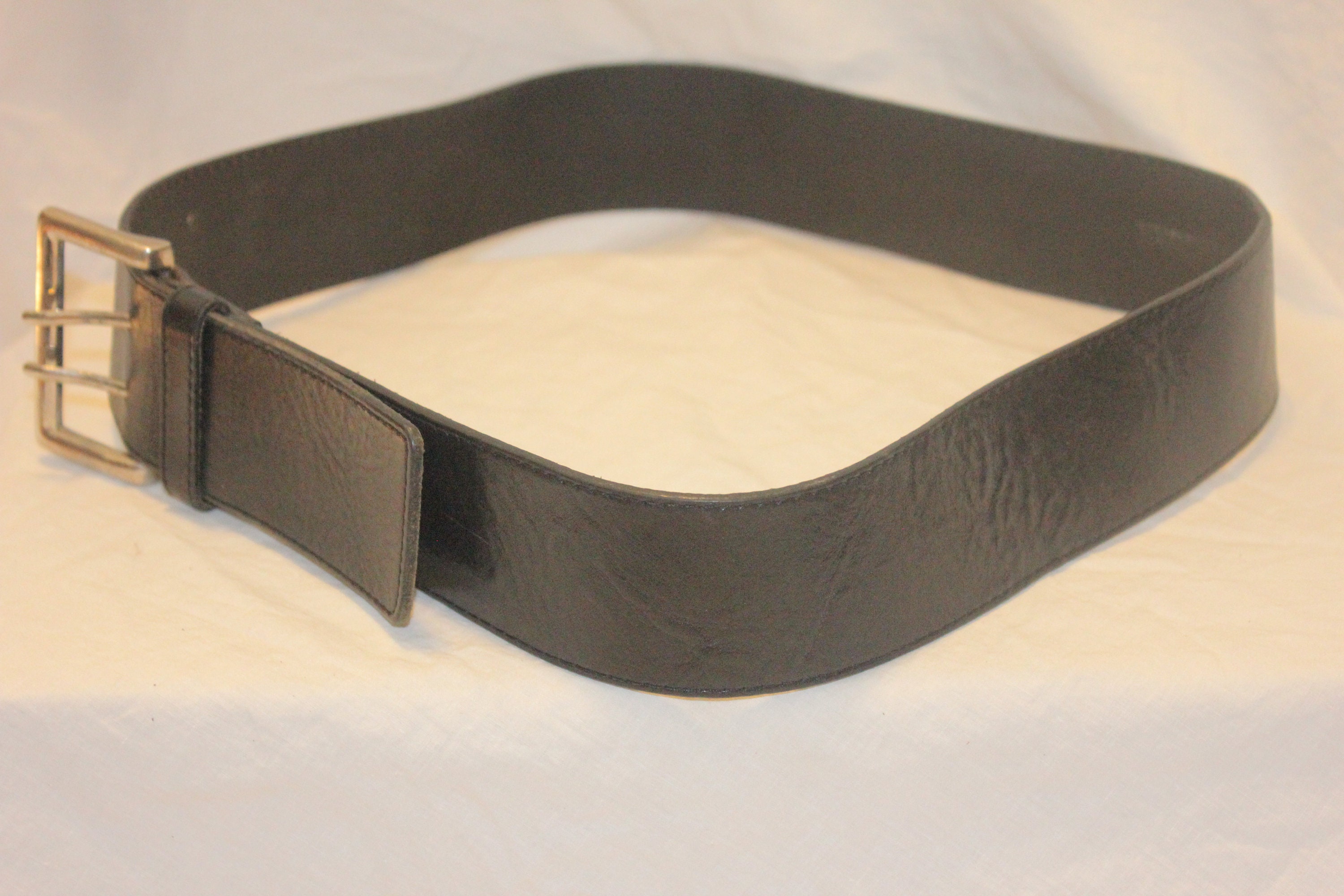 Express Wide Double Buckle Belt DOUBLE PRONG EXPRESS Belt,double Prong Belt Buckle,wide  main image 2