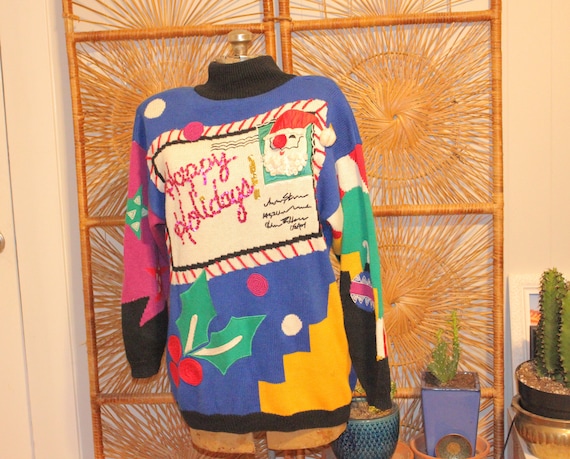 SANTA CLAUS XMAS Sweater,christmas sweater vintage