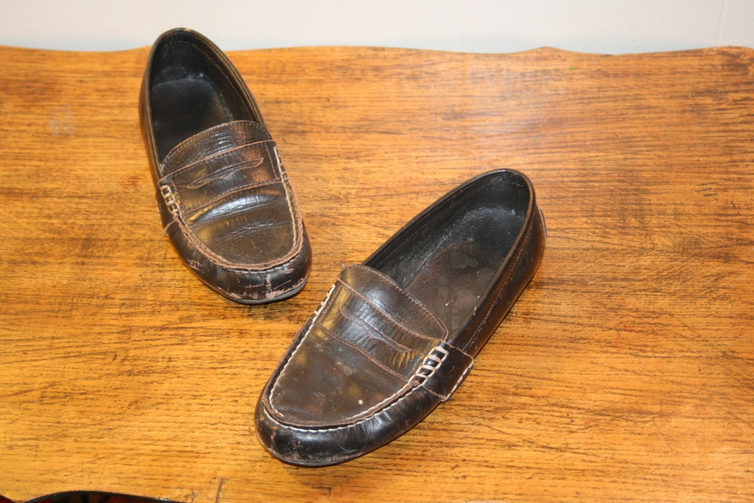 POLO LEATHER Loafersloafers Size 7.5loafers for - Etsy