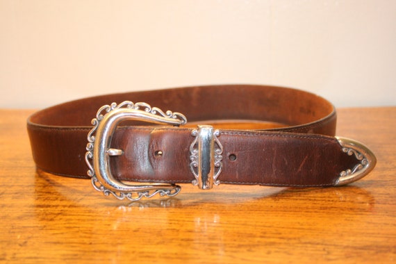 small,WESTERN LEATHER BELT,brown leather belt,boho