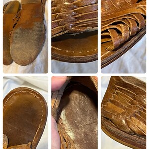 VINTAGE HUARACHES SANDALS,vintage huaraches leather sandals,vintage huaraches sandals brown,huaraches sandals ladies,huaraches sandals boho image 8