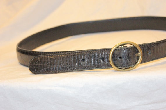 VGT BIKER LEATHER Belt,vintage biker belt,vintage… - image 8