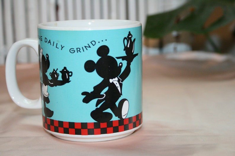 KOFFIE MICKEY MOUSE Cup, vintage mickey mouse, mickey mouse keuken, minnie muis keuken, minnie muis beker, mickey mouse beker, mickey muis mok afbeelding 3