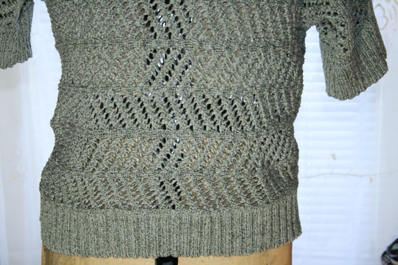 CHICOS LADIES BLOUSES,open weave top,open weave c… - image 7