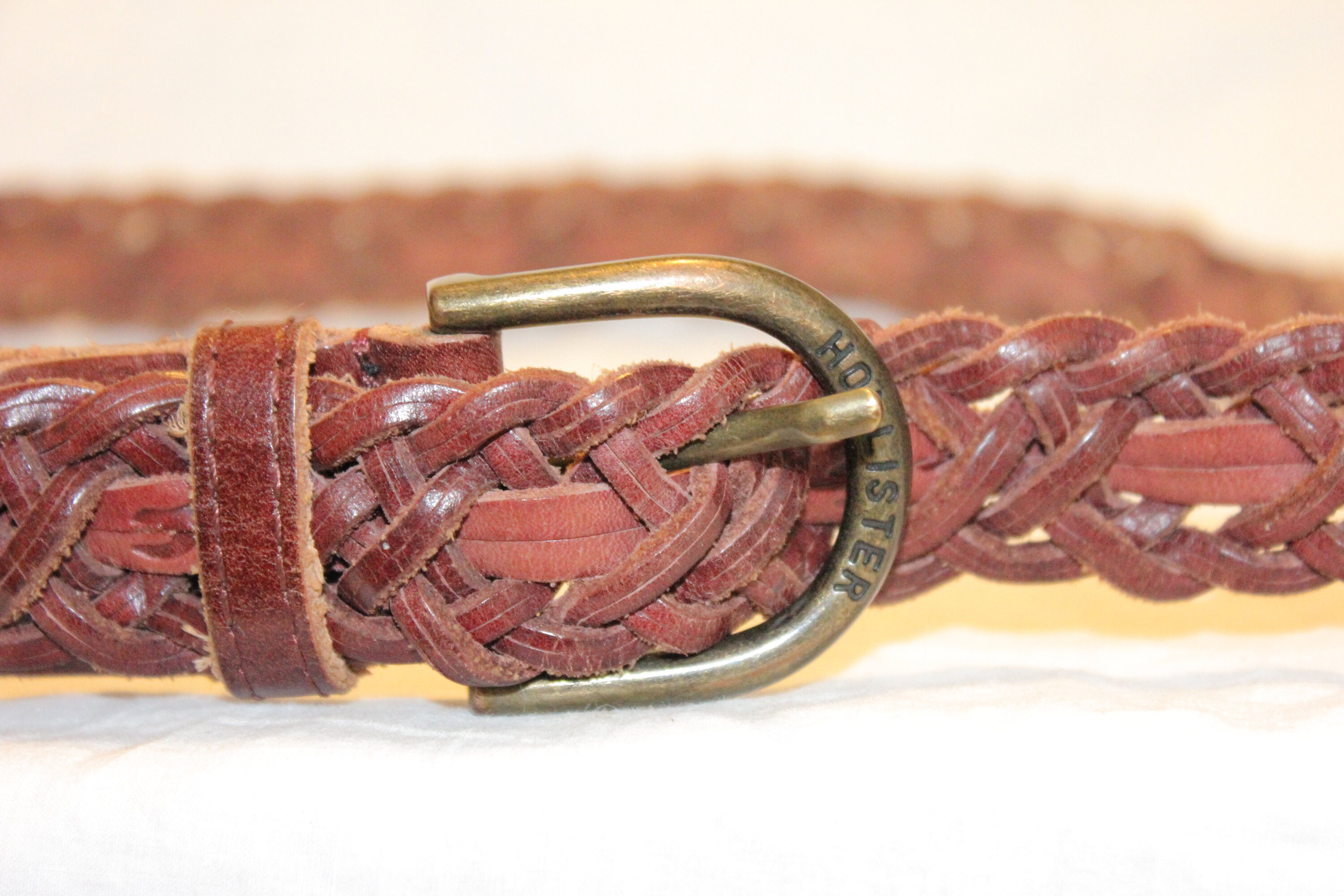 Vintage 90s Hollister Leather Belt Archive California beach Brown Size Small Vintage Hollister brown leather belt | Mercari main image 2