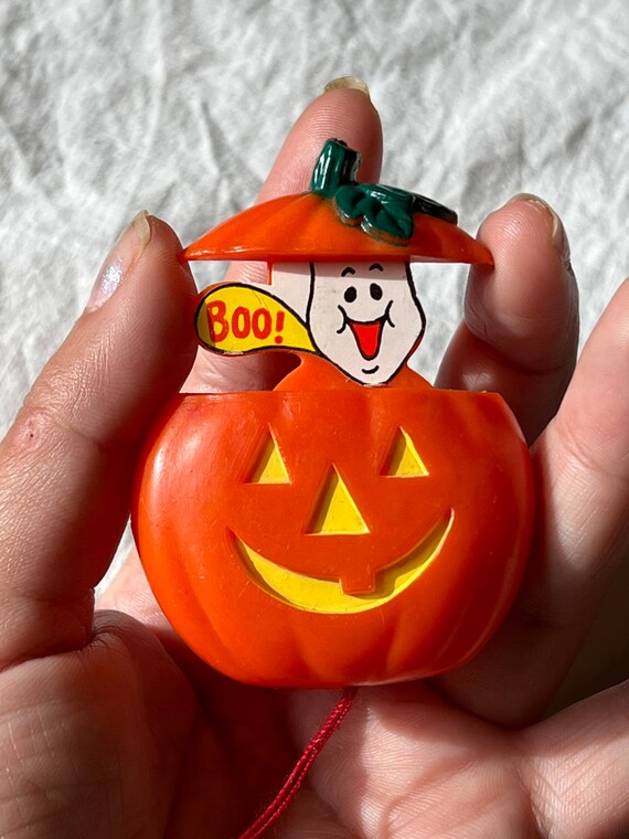 VINTAGE HALLOWEEN PUMPKIN Brooch,vintage Halloween br… - Gem