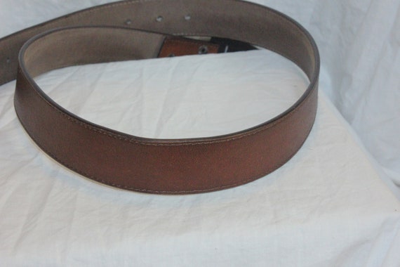 VINTAGE WIDE LEATHER Belt,vintage leather belt,wo… - image 7