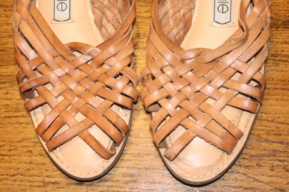 Size 6,BOHO LEATHER SANDALS,sandals 6,bohemian sa… - image 2