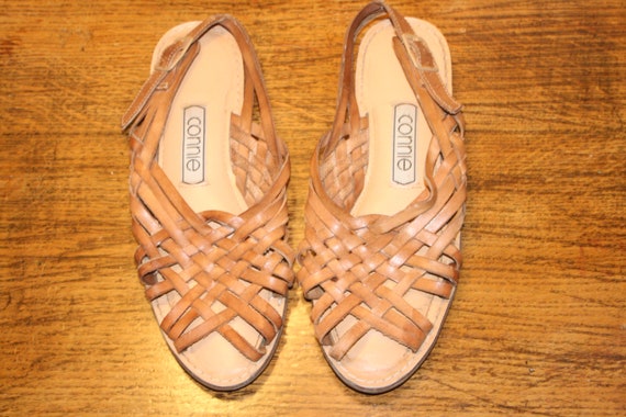 Size 6,BOHO LEATHER SANDALS,sandals 6,bohemian sa… - image 1