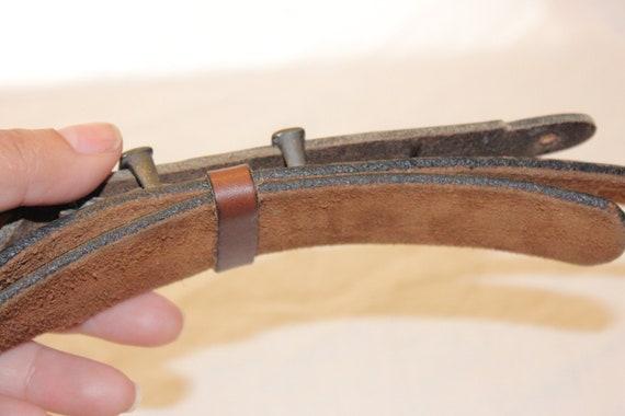 VGT LEATHER BELT,vintage brown leather belt,vinta… - image 8