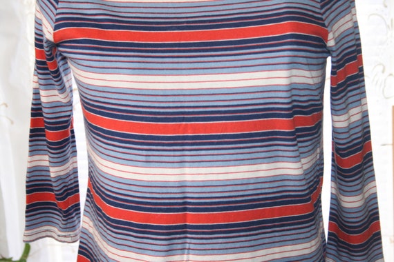 petitie,CLASSIC NAUTICAL STRIPED Shirt,blue white… - image 6