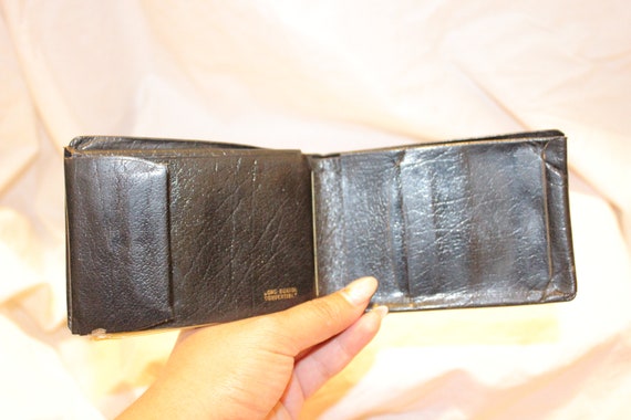VGT BLACK LEATHER Wallet,black leather wallet,bif… - image 1