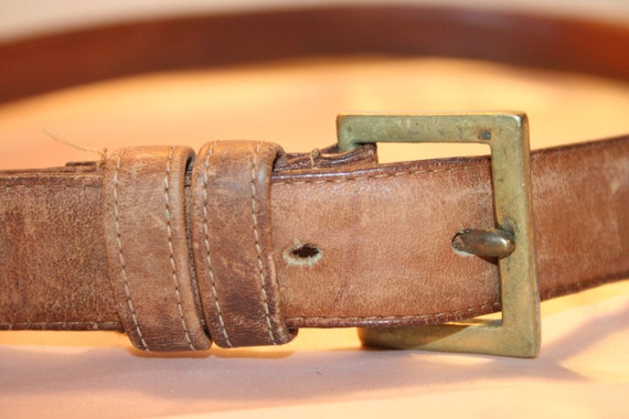 VINTAGE COACH BELT,vintage brown leather belt,vin… - image 4