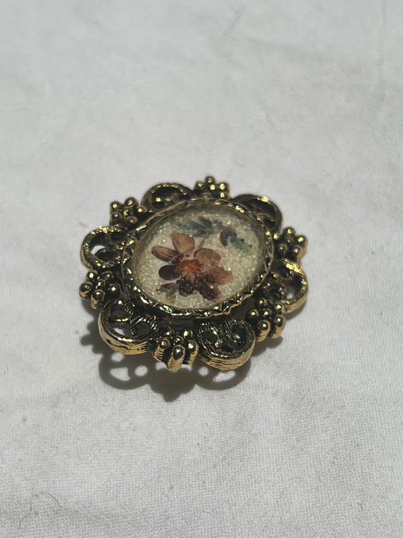 VINTAGE FLORAL BROOCH,vintage floral pin brooch,v… - image 9