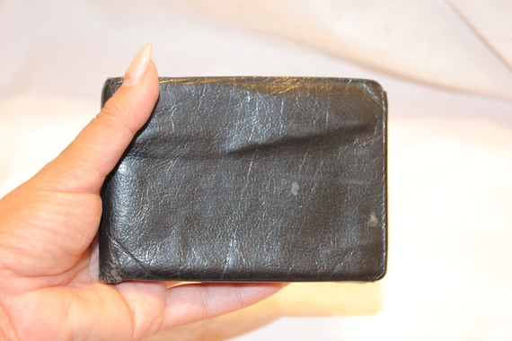 VGT BLACK LEATHER Wallet,black leather wallet,bif… - image 2