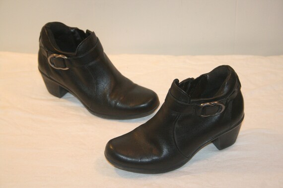 Size 6.5,ROCKER LEATHER BOOTS,Leather Ankle Boots,