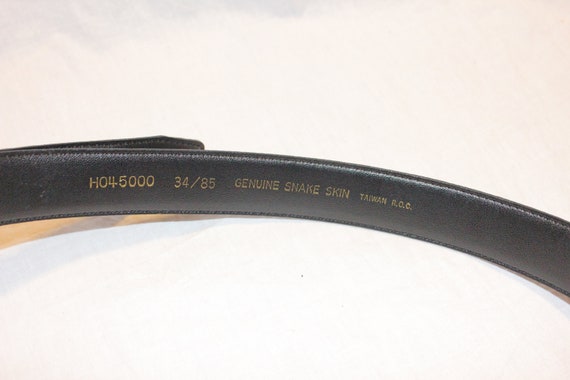 VINTAGE SNAKE SKIN Belt,vintage snake belt,vintag… - image 4