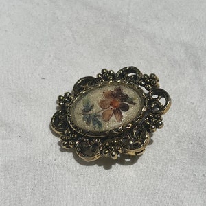 VINTAGE FLORAL BROOCH,vintage floral pin brooch,vintage flower brooch,vintage floral jewelry brooch,vintage victorian style brooch,brooch image 6