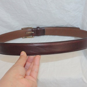 VINTAGE MEN LEATHER Belt,vintage men brown leather belt,vintage men classic belt,vintage mens wearhouse belt,small men leather belt,belt image 8