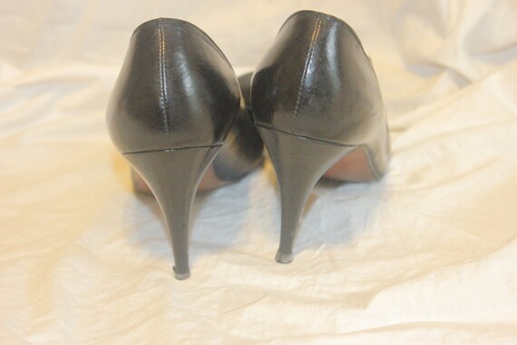 VGT ALLURE BLACK Heels,vintage heels shoes,vintag… - image 5