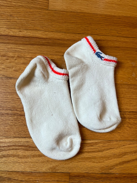VINTAGE LACOSTE SOCKS,vintage ankle socks,retro ankle… Gem