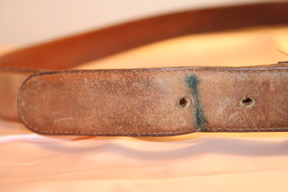 VINTAGE COACH BELT,vintage brown leather belt,vin… - image 9