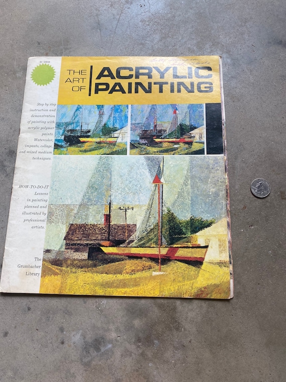 1970sacrylic PAINTING Bookacrylic Painting Guidevintage 