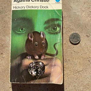 VINTAGE AGATHA CHRISTIE Book,vintage agatha christie book mystery,vintage agatha christie book Hickory Dickory Dock,Hickory Dickory Dock