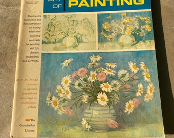 1970s,PORTRAIT ART BOOK,vintage art book,face art books,face drawing book,flower paint book,landscape paint book,fruit art book,landscape