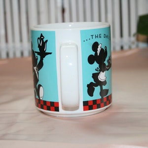 KOFFIE MICKEY MOUSE Cup, vintage mickey mouse, mickey mouse keuken, minnie muis keuken, minnie muis beker, mickey mouse beker, mickey muis mok afbeelding 7