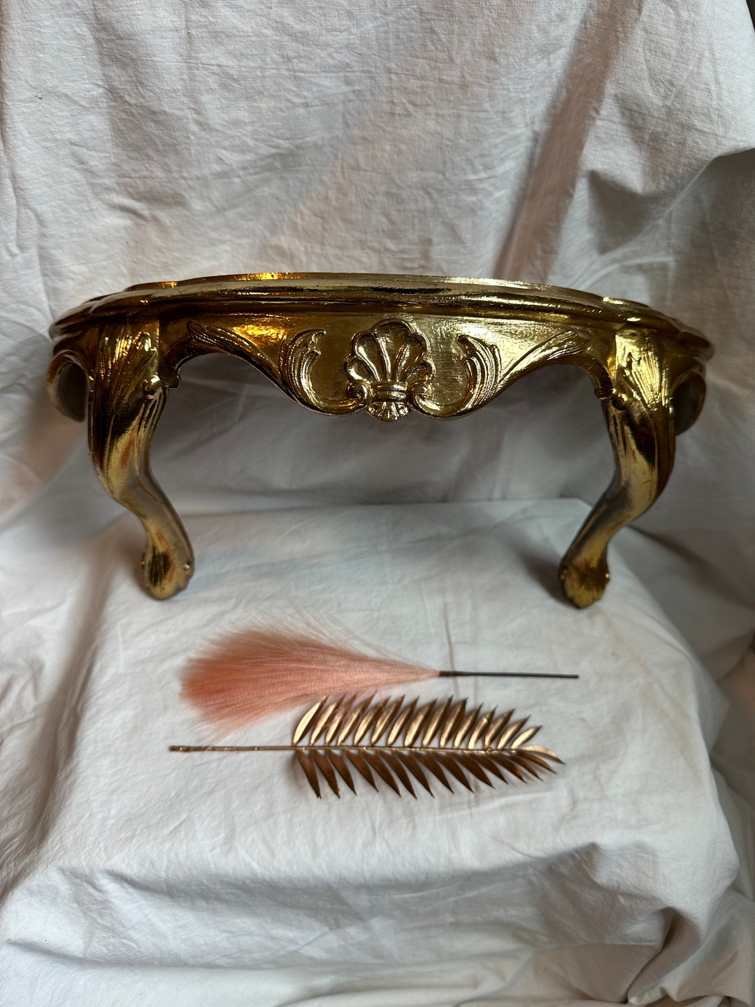 VGT ROCOCO GOLD Shelf,vintage Gold Rococo Shelf,vintage Baroque Shelf ...