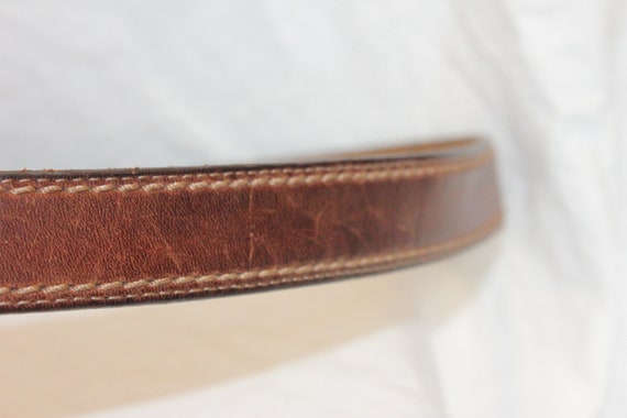 VINTAGE BRIGHTON LEATHER Belt,vintage leather bel… - image 7